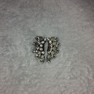 Marquoise Rhinestone Baguette Clip On Earrings